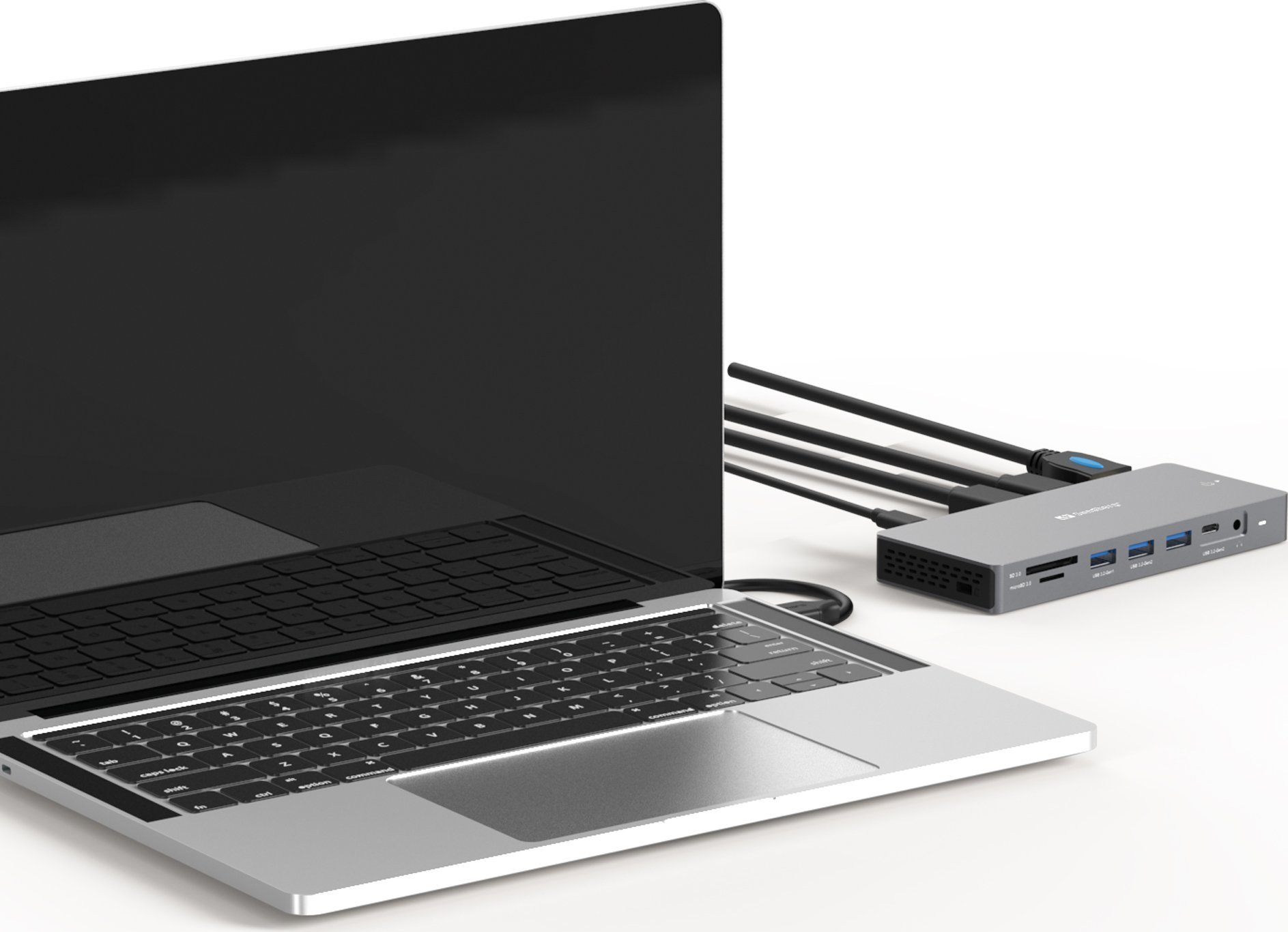 Docking station Sandberg USB C 13in1 Pro, 4K, PD 100W, gri