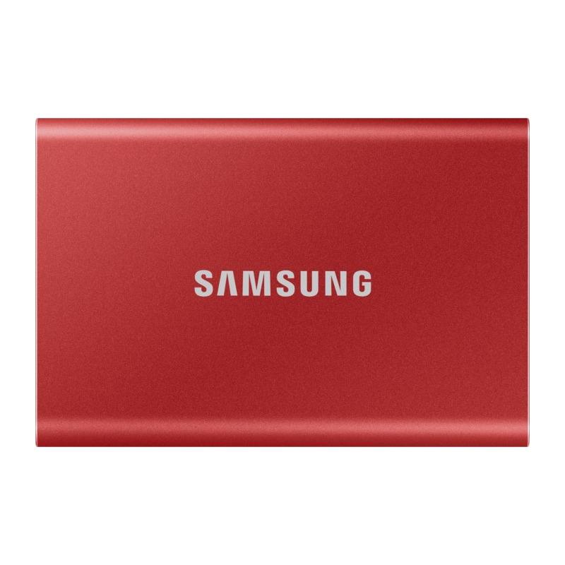 SSD portabël Samsung T7, 1TB, USB 3.2, i kuq
