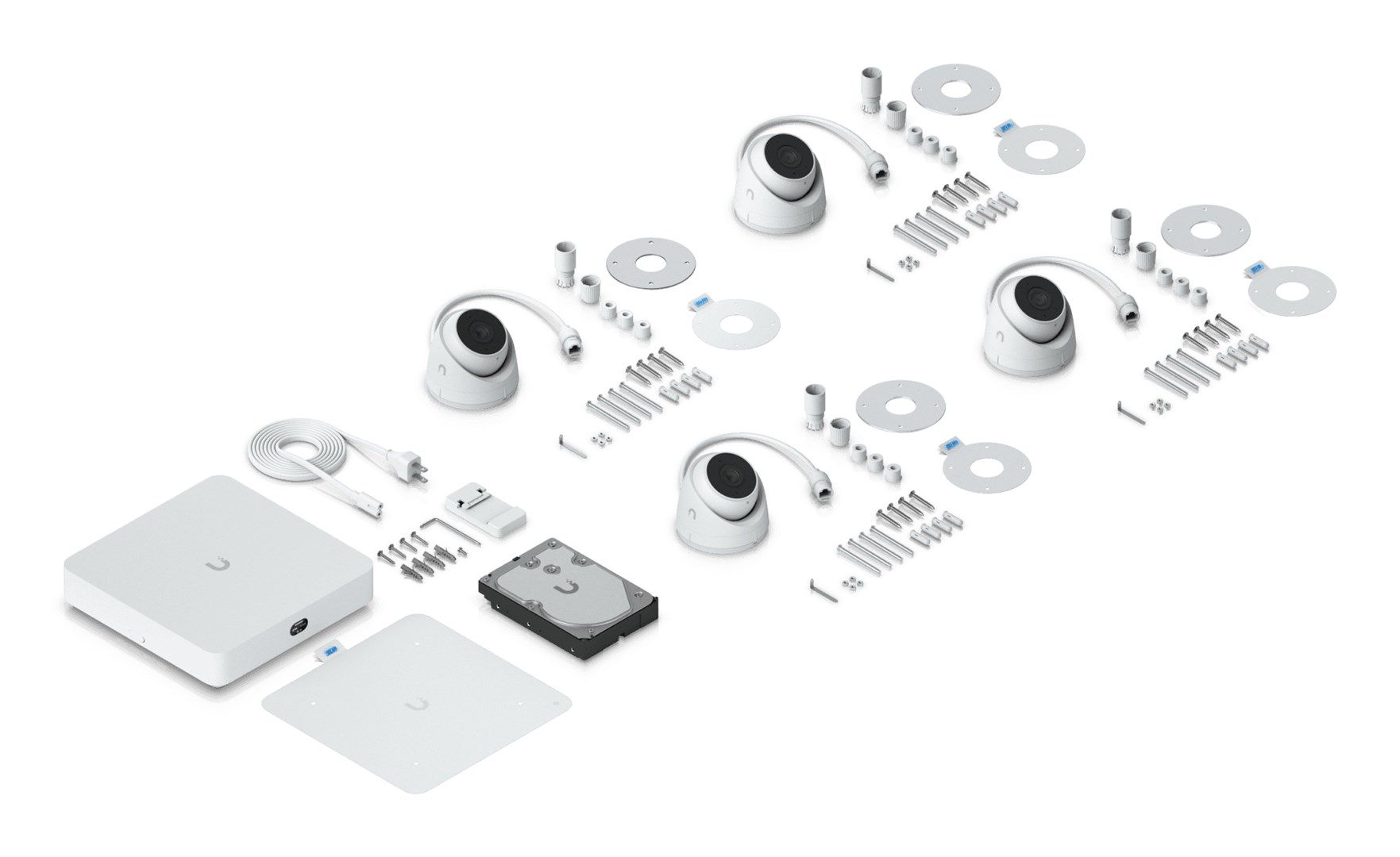 Set kamerash sigurie Ubiquiti UNVR Instant Kit, NVR 1TB, me kabllo