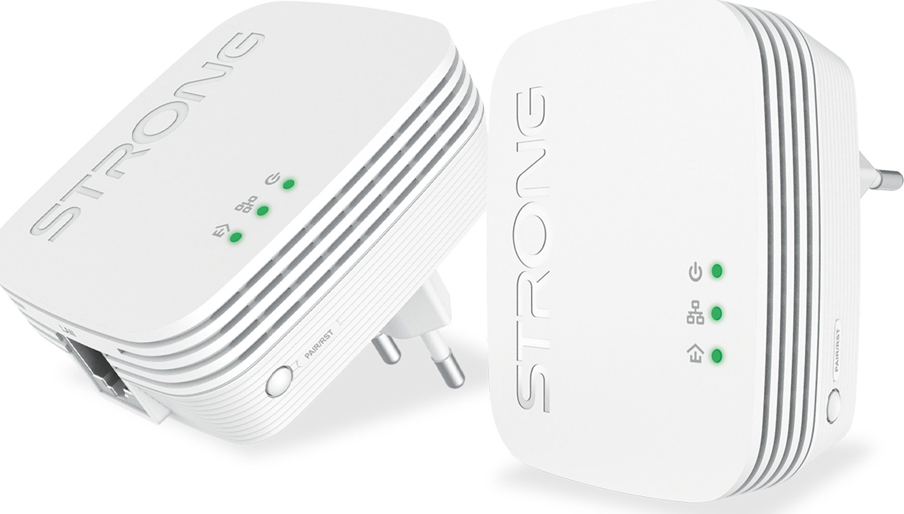 Adapter Powerline Strong Powerline 1000 Duo Mini, kit 2 pjesë, 1000 Mbps, port Gigabit LAN, i bardhë
