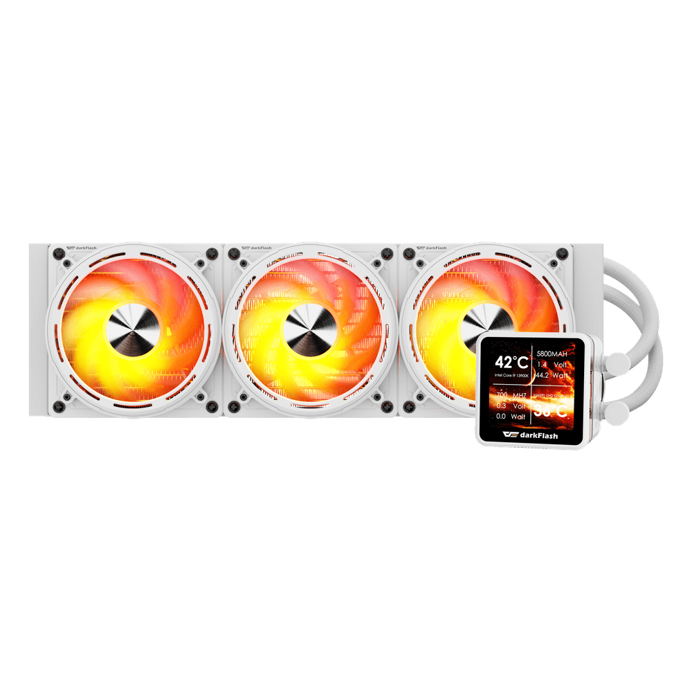 Ftohës Darkflash DE360 AIO Liquid Cooler, 360mm, i bardhë