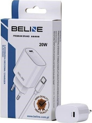 Karikues Beline BLNCB20C, 20W PD 3.0, 1x USB C, me kabllo, i bardhë