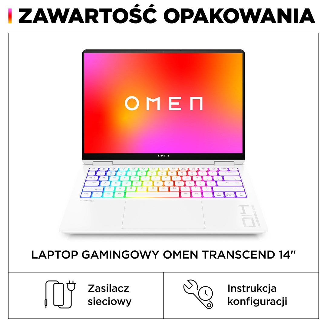 Laptop HP OMEN 14-fb0030nw, 14", Intel 185H, 32 GB RAM, 1 TB SSD, NVIDIA GeForce RTX 4070, i bardhë