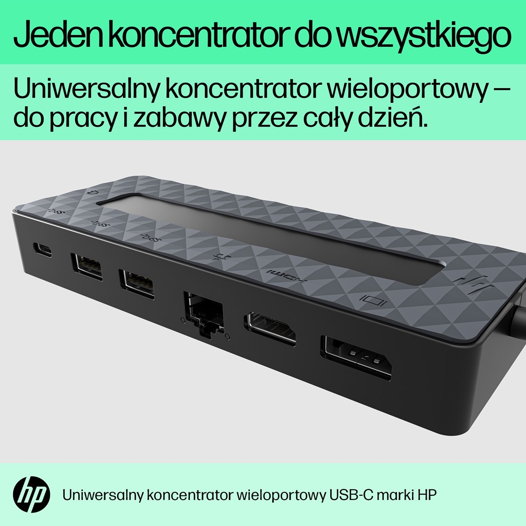 Stacion dokimi HP Universal USB-C Multiport Hub, i zi