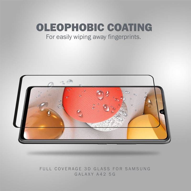 Mbrojtës ekrani Crong 3D Armour Glass për Samsung Galaxy A42 5G, xham i temperuar 9H, transparencë e lartë