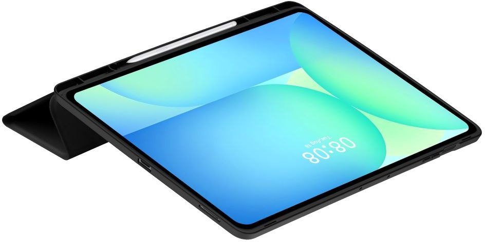 Mbulesë tablet Tech-Protect SmartCase Pen Case për Samsung Galaxy Tab S10 FE Plus, silikoni, funksion qëndrimi, e zezë