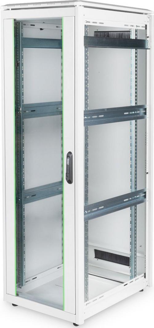 Kabinet rrjetor Digitus Unique Series 19", 600x800 mm, çelik, gri