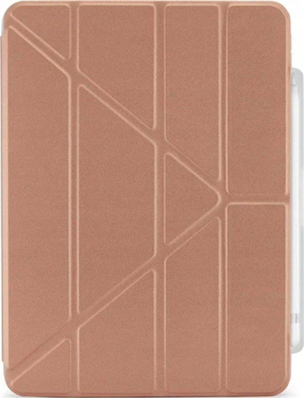 Mbulesë tablet Pipetto Origami No3 për iPad 10.9, gjenerata e 10, me mbajtëse Apple Pencil, rozë gold