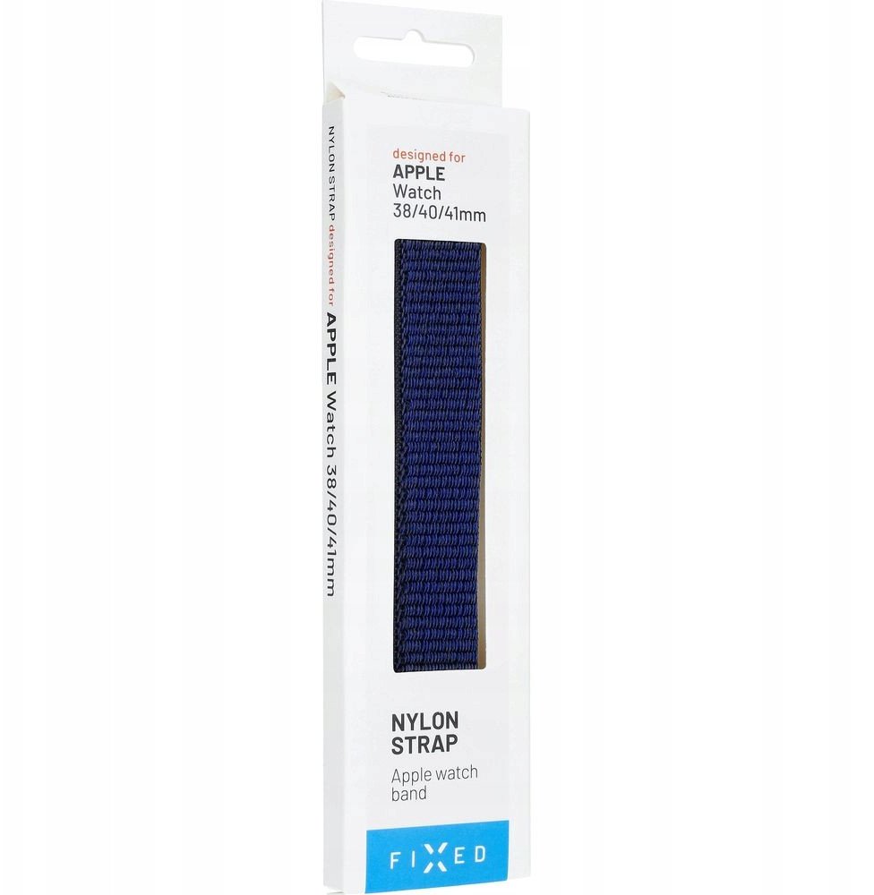 Rrip ore FIXED Nylon Strap për Apple Watch 38/40/41mm, najlon, mbyllje me velcro, blu e errët