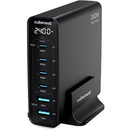 Karikues GaN CubeNest S6D0, 240W, 6 porta USB A USB C, i zi