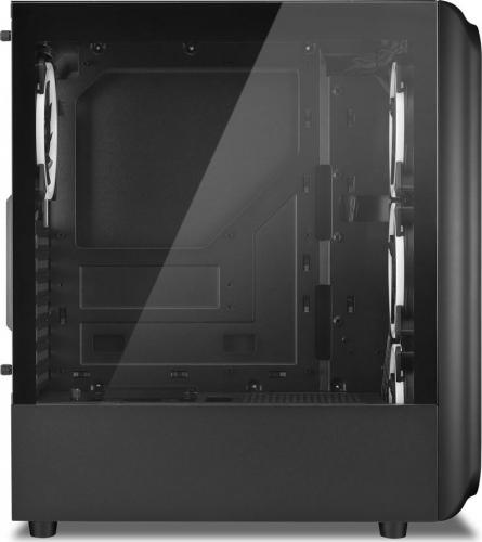 Kasë Sharkoon TK5M RGB, e zezë