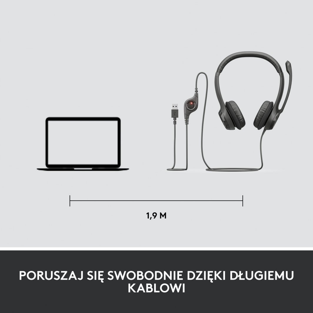 Слушалки Logitech H390