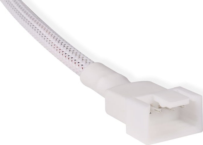 Kabllo splitter Alphacool 4-Pin në 4x 4-Pin PWM, 30cm, e bardhë