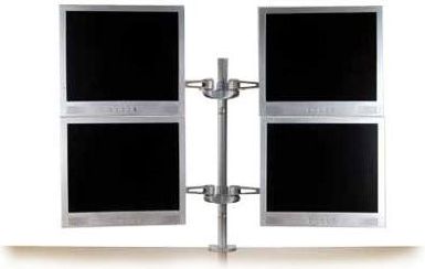 Mbajtëse tavoline Lindy Desk Mounting Bracket 40692, 450mm, tub 570mm, argjendtë
