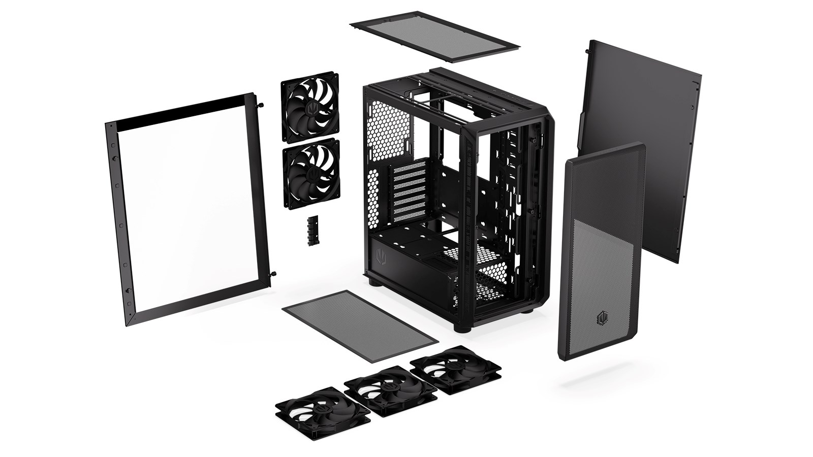 Kutia PC Endorfy Arx 500 Air EY2A010, ATX, xham i temperuar, e zezë