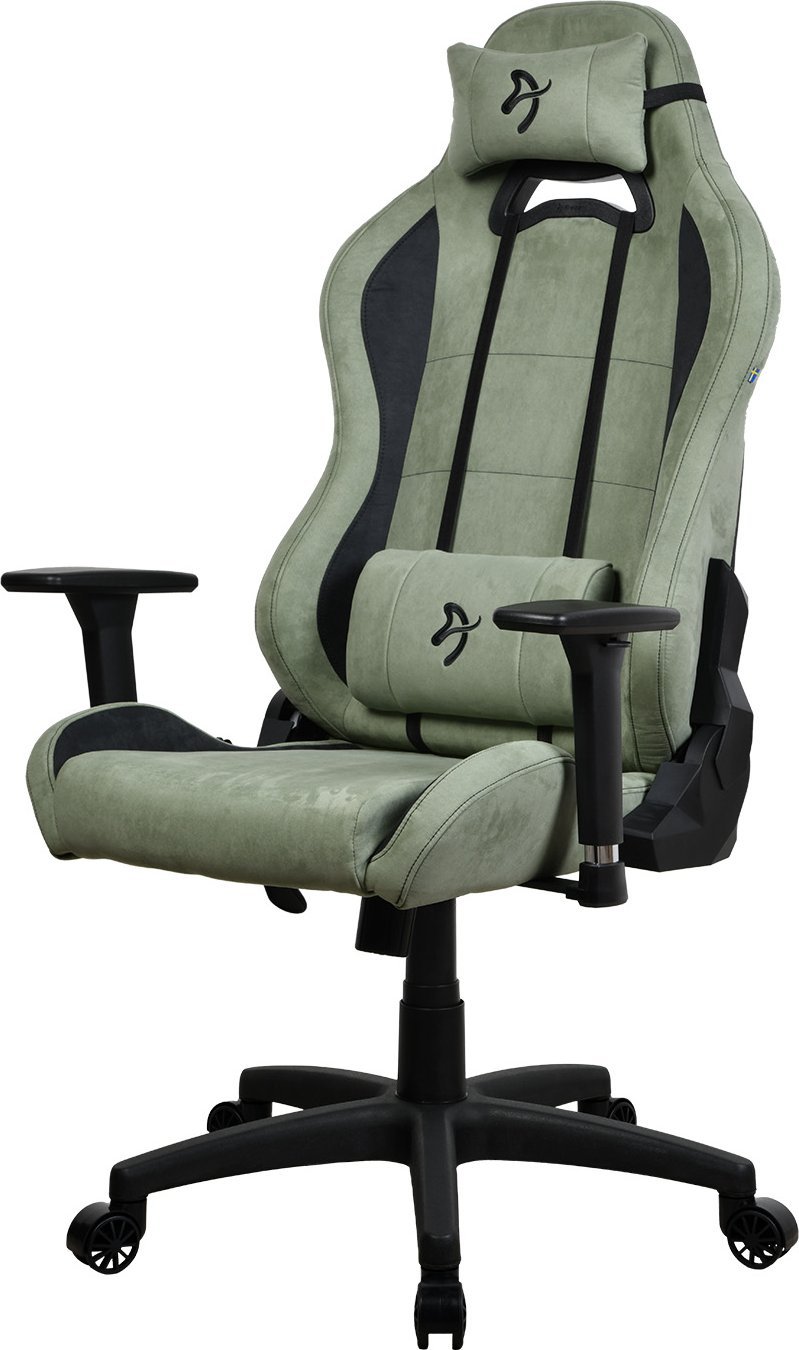 Karrige gaming Arozzi Torretta, Super Soft, ergonomike, e gjelbër e errët