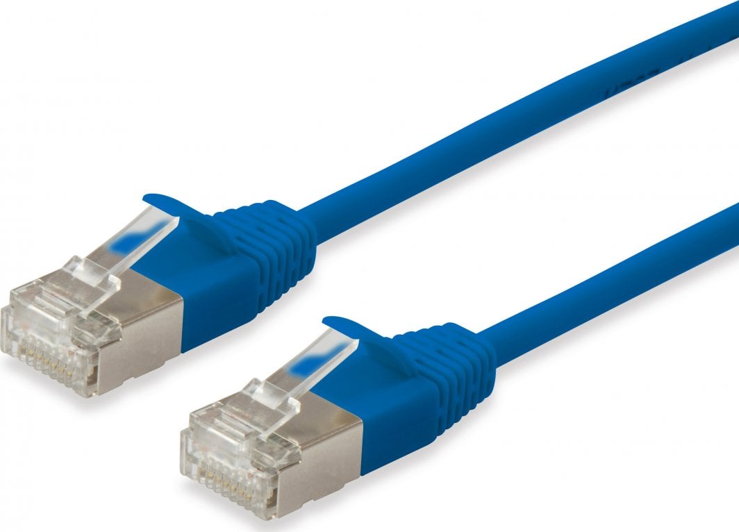 Kabllo rrjeti Equip Patch Cable Cat6A S/FTP Slim, 15m, e kaltër