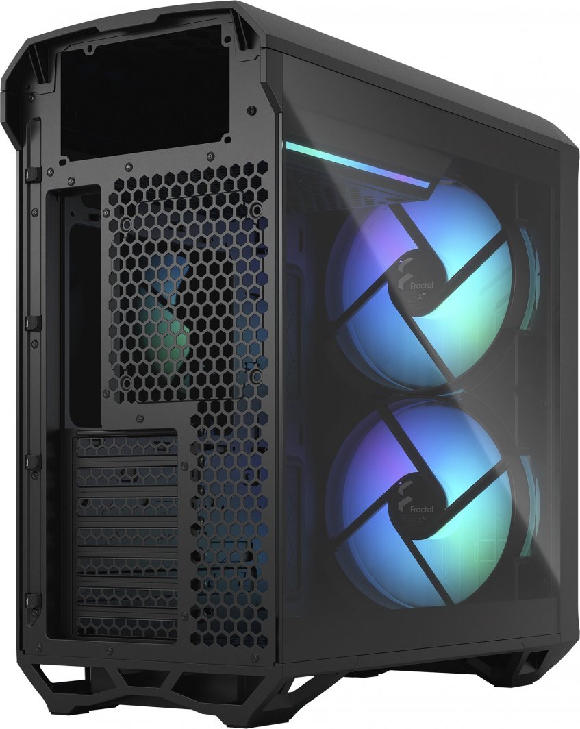 Куќиште за компјутер Fractal Design Torrent Compact RGB, Црна TG Light Tint, Midi Tower