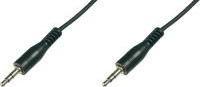 Kabëll audio DIGITUS AK-510100-025-S, stereo 3.5 mm, 2.5 m, i zi