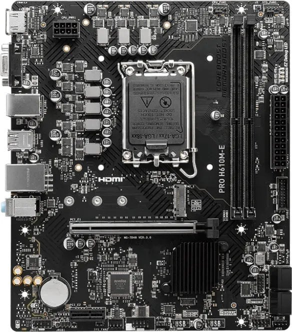Pllakë amë MSI PRO H610M-E