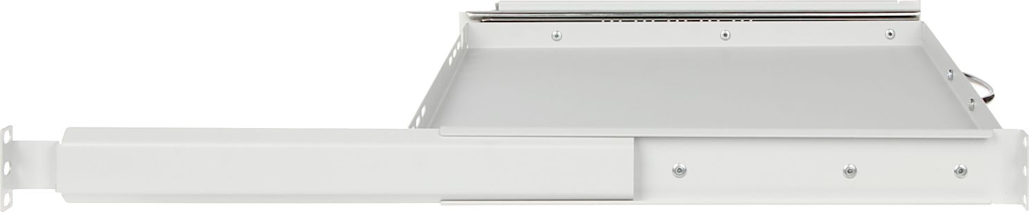 Sirtar tastiere dhe miu Delta P19R/350/G-KM, për kabinet 19" RACK, i rregullueshëm, gri