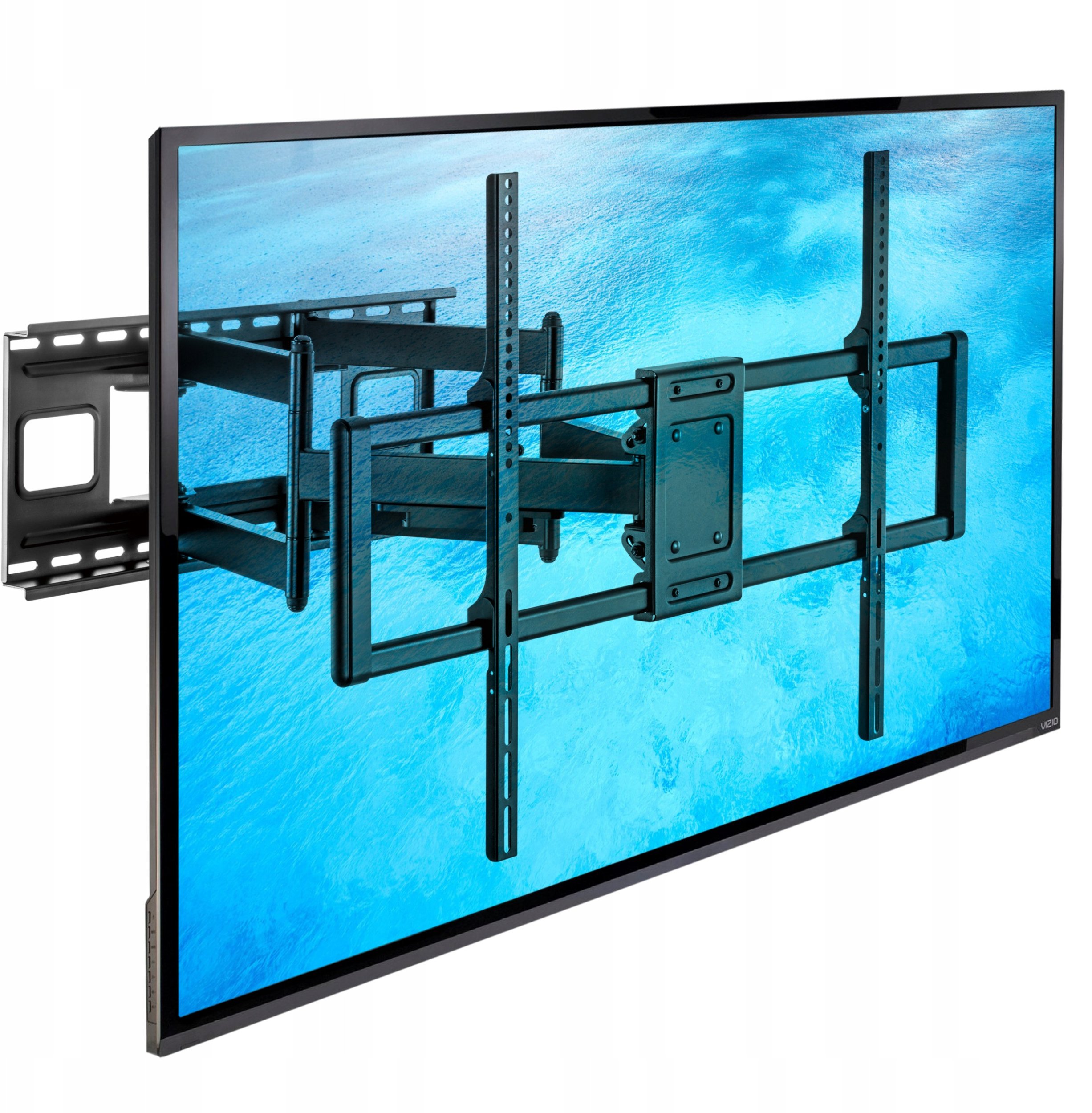 Mbajtëse murale Fiber Novelty MEGA-120, për TV 55" 120", rrotulluese, 120 kg, e zezë