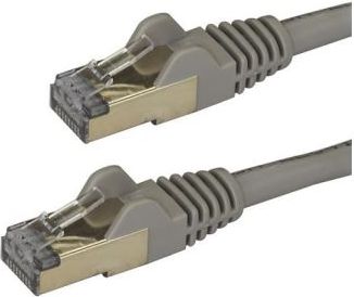 Kabllo rrjeti StarTech Patchcord CAT6A, STP, 1m, e hirtë