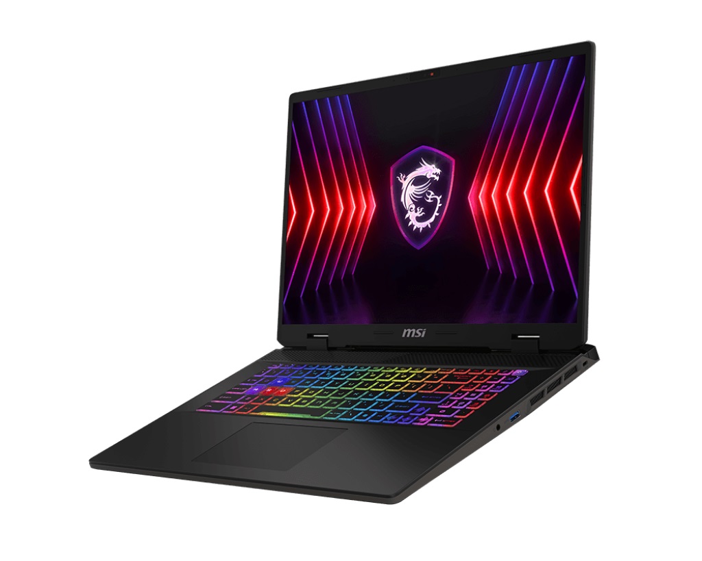 Laptop MSI Sword 17 HX B14VFKG, 17", Intel Core i7-14650HX, 32GB RAM, 1TB SSD, NVIDIA GeForce TX 4060, i hirtë i errët