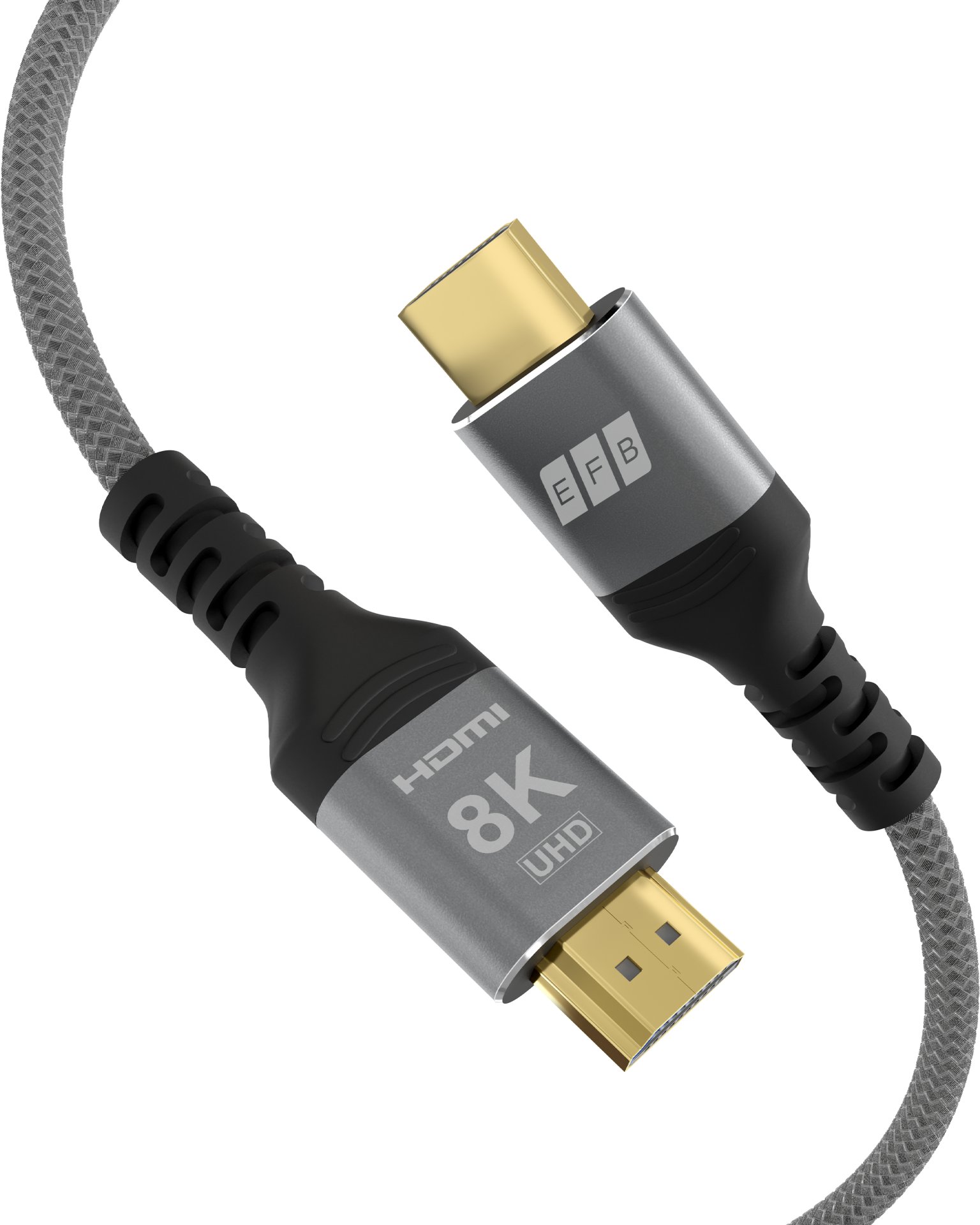 Kabllo HDMI Ultra High Speed, 0.5m, 8K 60Hz, gri