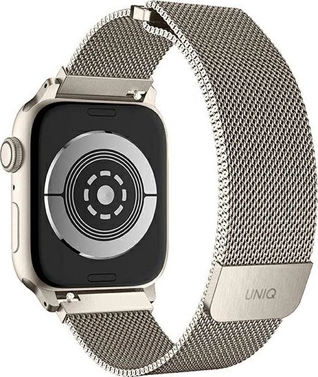 Rrip ore Uniq Dante për Apple Watch, çelik inox, 42/44/45mm, starlight