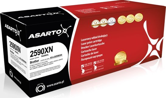 Toneri Asarto For Brother TN2590XL, zëvendësues TN2590, i zi