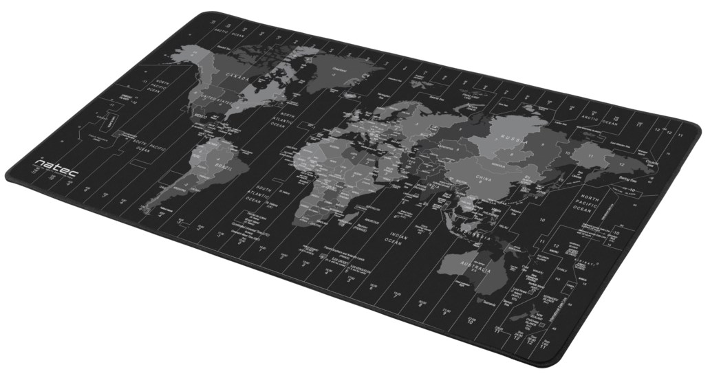 Mouse pad Natec Time Zone Maxi NPO-1119, i madh, rezistent ndaj ujit, shumëngjyrësh