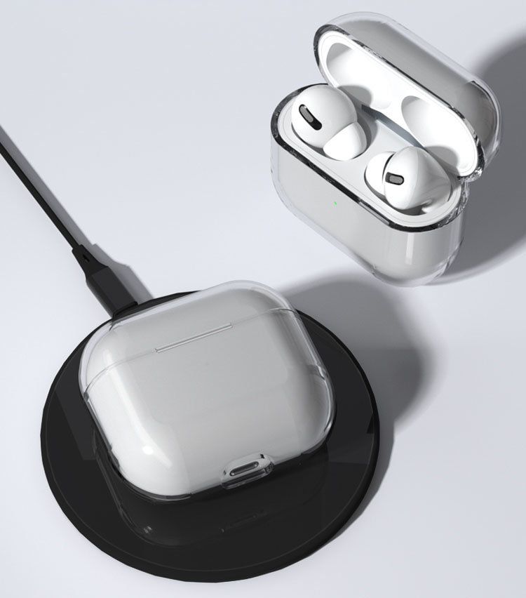 Mbulesë mbrojtëse Hurtel Case A për AirPods 1/2, polikarbonat, transparente