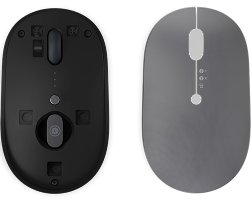 Maus Lenovo Go Multi-Device, Wireless dhe Bluetooth, 2400 DPI, i hirtë
