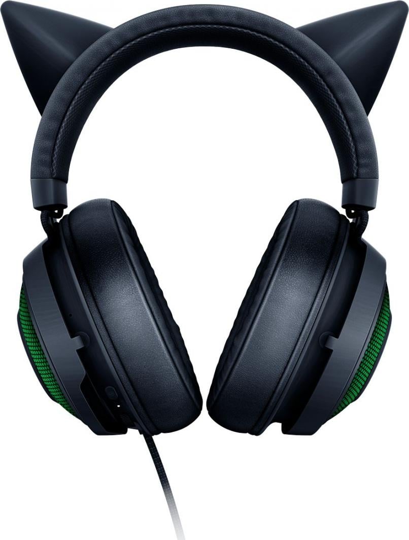 Kufje Razer Kraken Kitty Edition (RZ04 - 02980100 - R3M1), të zeza / të gjelbra