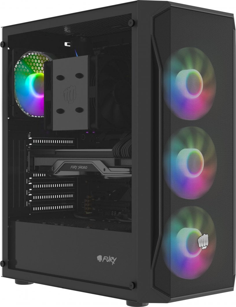 Kasë për PC Fury Shobo SH4F RGB (NFO-2154), e zezë