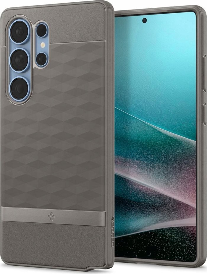 Mbulesë telefoni Spigen Parallax MagFit për Galaxy S25 Ultra, kompatibile me karikim wireless, gri