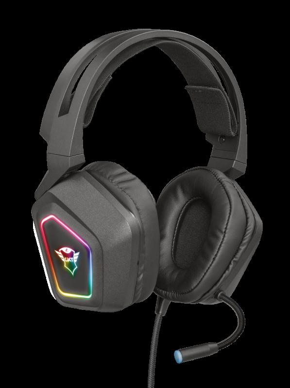 Headset gaming Trust GXT 450 Blizz, 7.1 surround, RGB, me kabllo