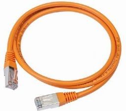 Kabllo DeLock RJ45, Cat. 5e, UTP, 0.25m, PP12, portokalli