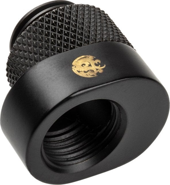 Zgjatim X-Cross për ftohje me ujë Bitspower BP-CBRIGOS5, offset, carbon black, i zi