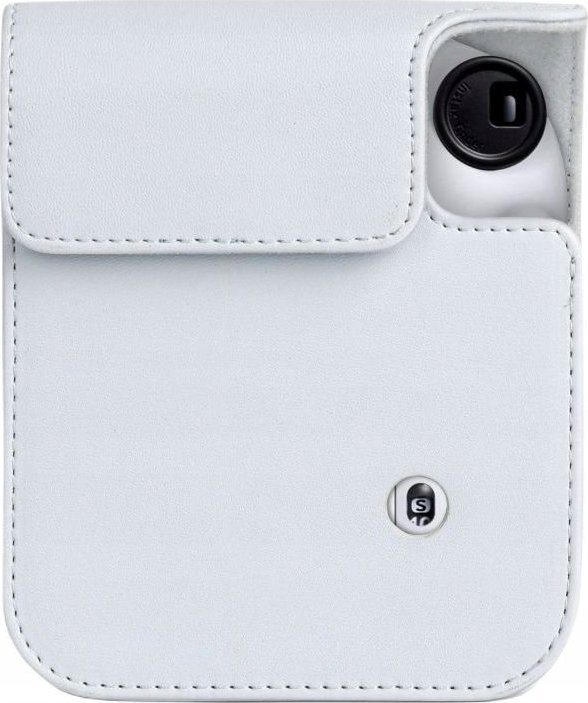 Këllëf LoveInstant për Fujifilm Instax Mini 12, eko lëkurë, me rrip, i bardhë