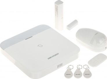 Set alarmi pa tel Hikvision AX PRO DS-PWA96-Kit-WE, komplet shtëpie dhe zyre, me telekomandë, i bardhë