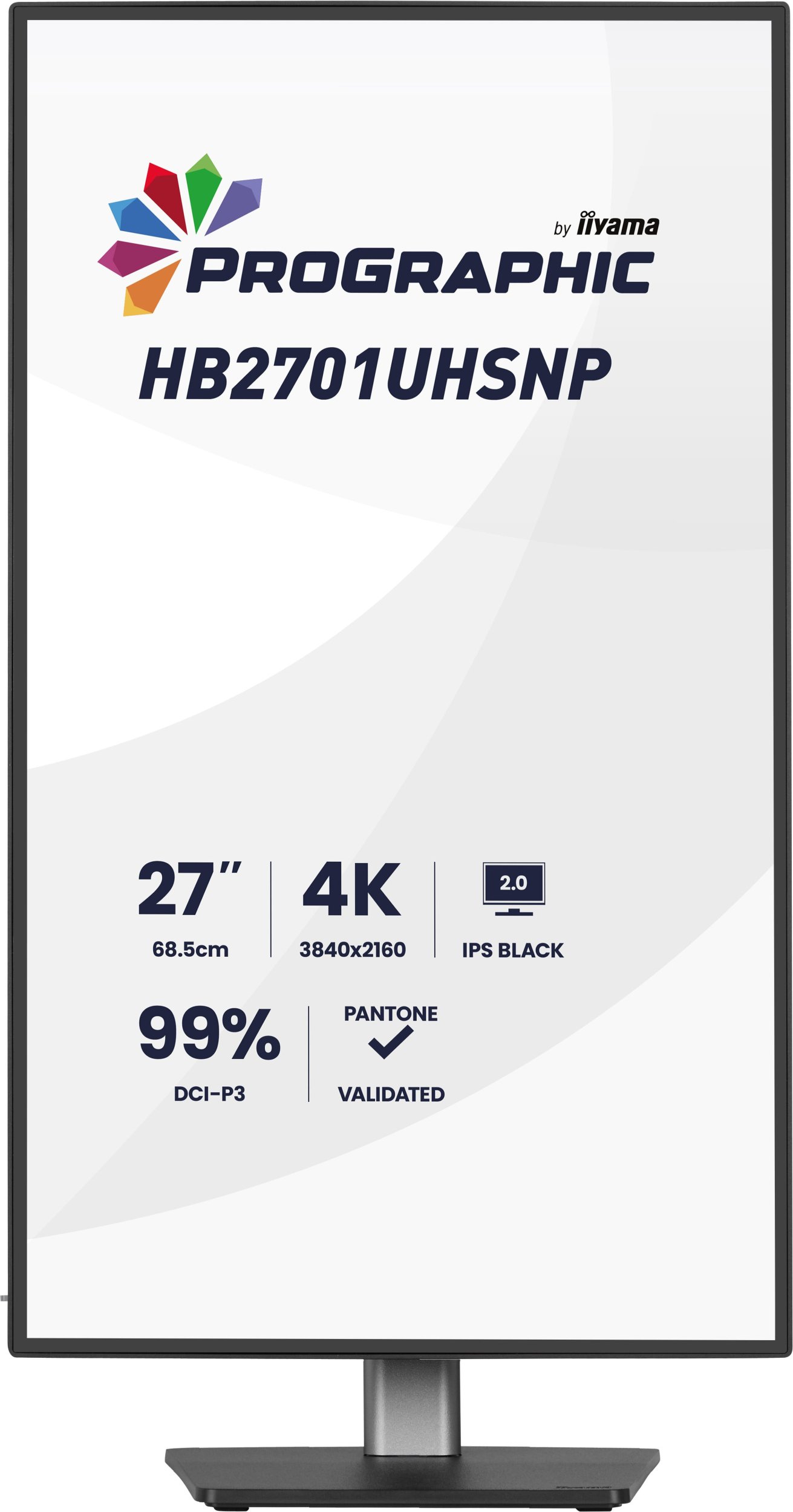 Monitor profesional Iiyama ProLite ProGraphic HB2701UHSNP-B1, 27", 4K UHD, i zi