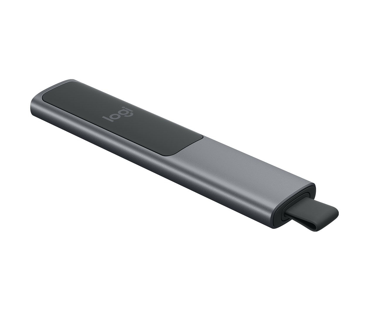 Prezantues Logitech Spotlight, wireless, gri e zezë