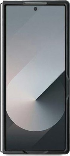 Mbulesë telefoni DKNY PU Leather, për Samsung Galaxy Z Fold6, me dizajn me kuadrate dhe vija, e zezë