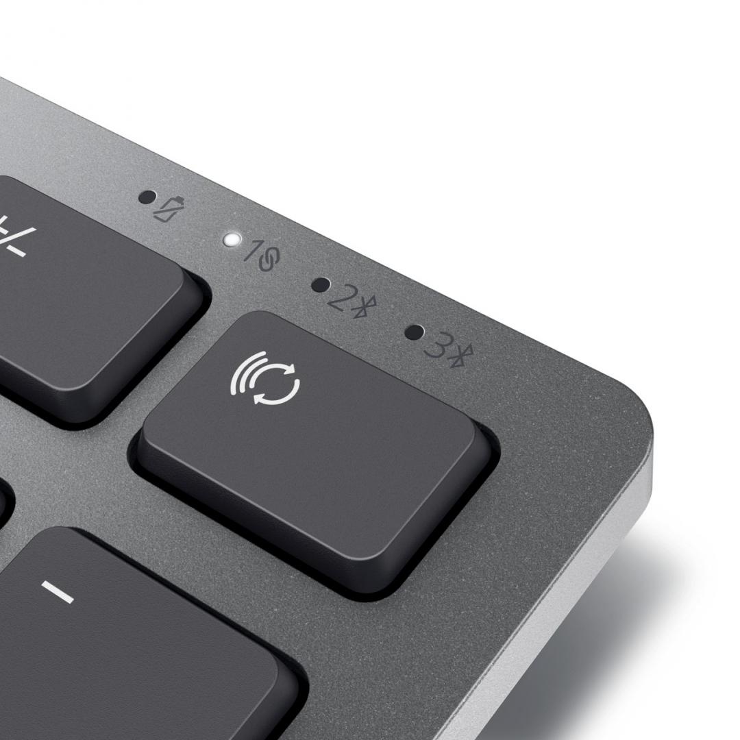Tastierë Dell KB700, wireless, Bluetooth 5.0, gri titan