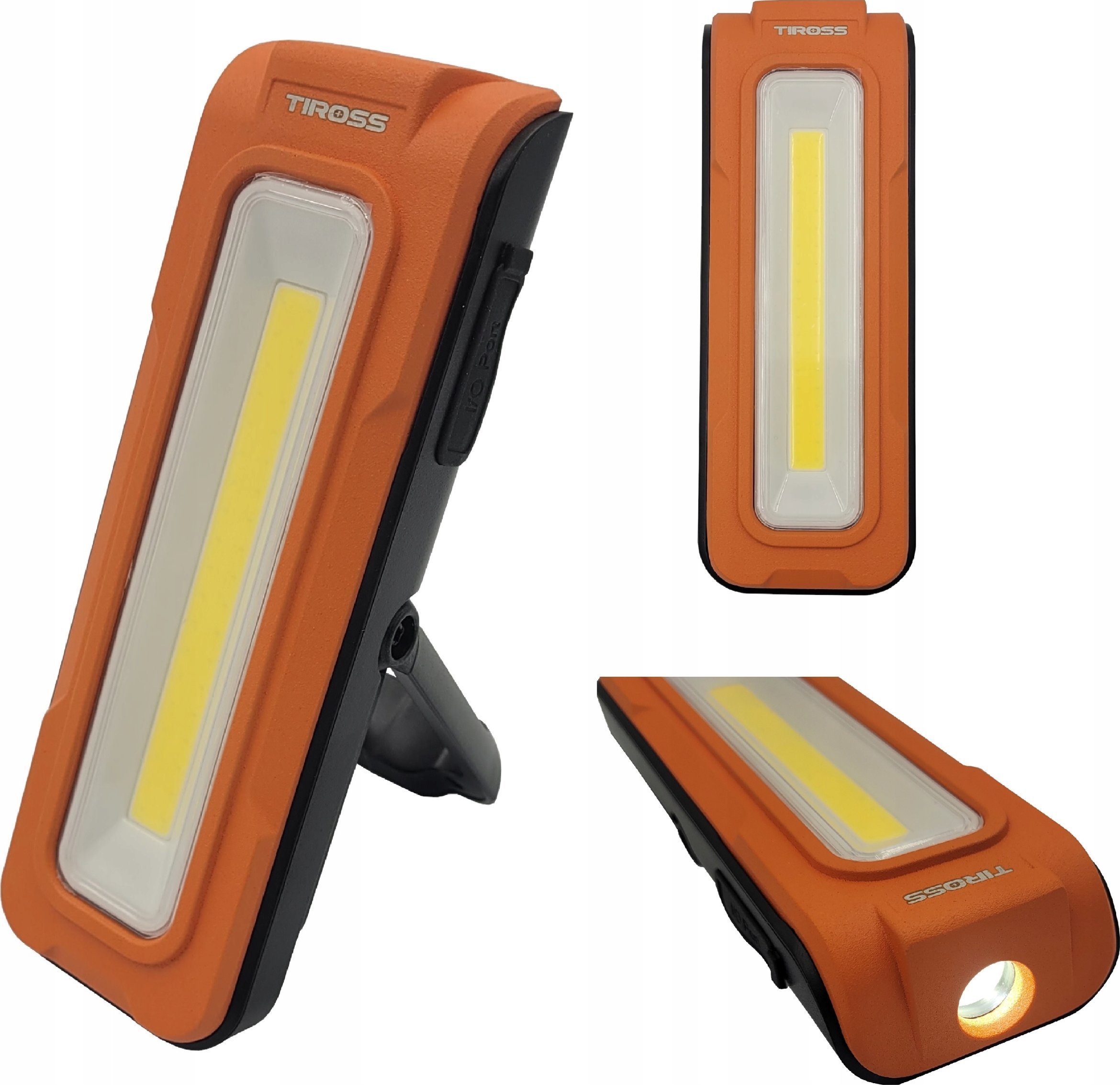 Elektrik dore Tiross TS2271, 1000 lumen, i rikarikueshëm USB C, i zi