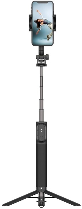 Shkop për selfie FIXED me tripod Snap XL, i zi
