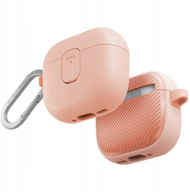 Mbulesë mbrojtëse Uniq Case Clyde për AirPods 4, TPU PC, me kapak karikimi, rozë