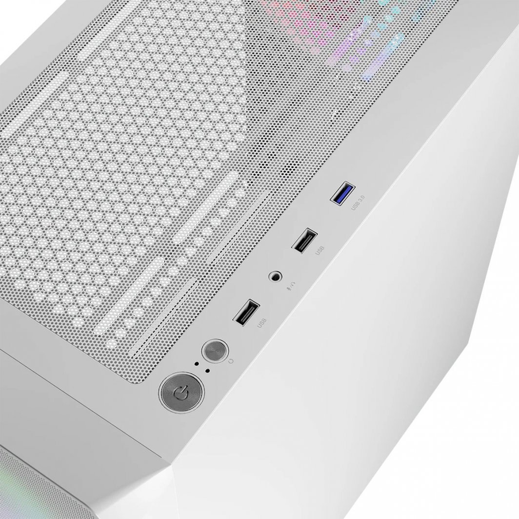 Kasë Logic Concept Portos ARGB, e bardhë, Midi Tower